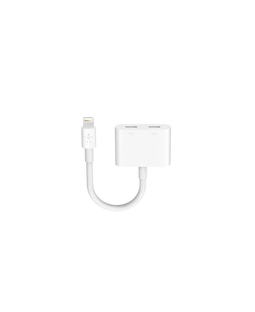 Belkin Lightning Charge Audio Port Splitter - The Telecom Shop