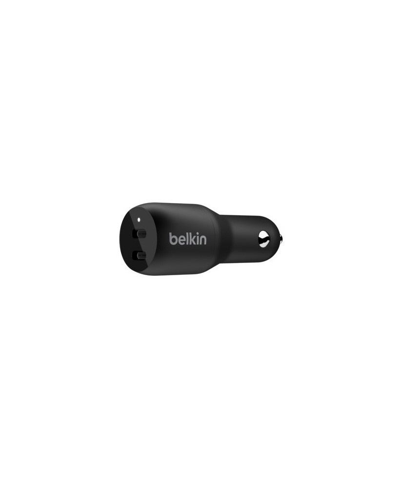 Buy Belkin Boost Charge 2-Port 18W USB-C Car Charger CCB002BTBK