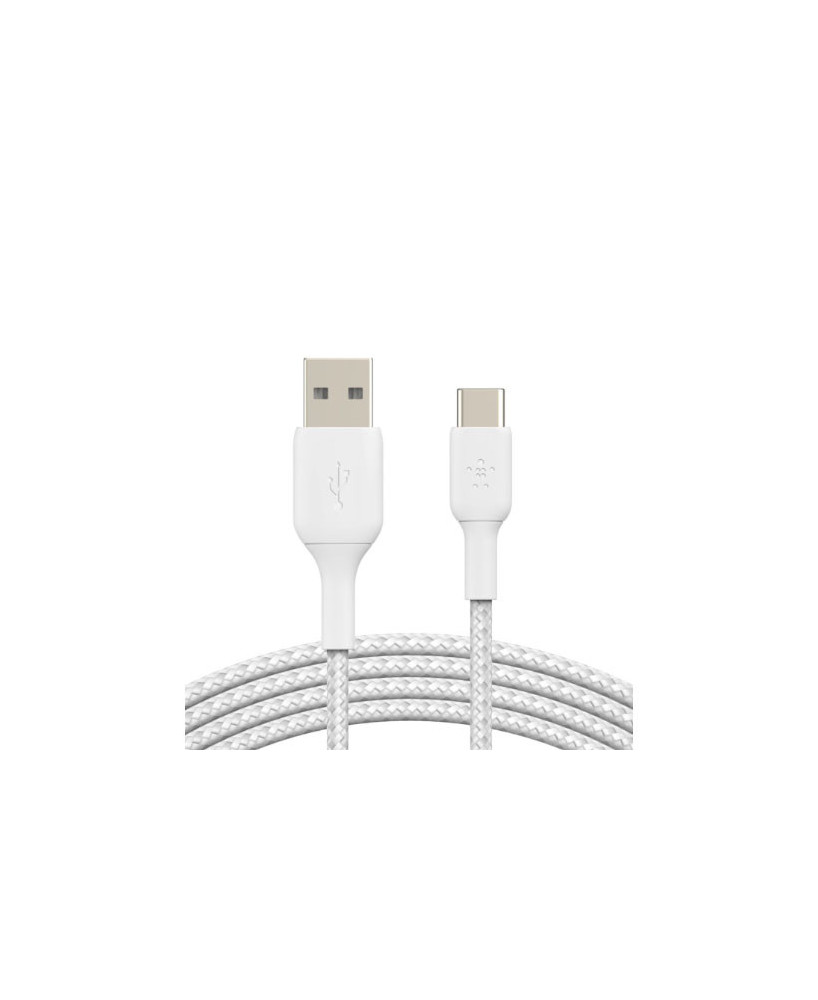 Buy Belkin 1M Boost Charge Braided USB-A to USB-C Charge/Sync Cable in White CAB002BT1MWH