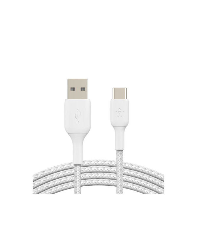 Buy Belkin 1M Boost Charge Braided USB-A to USB-C Charge/Sync Cable in White CAB002BT1MWH