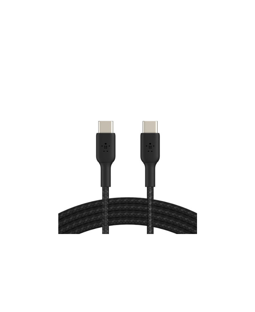 Buy Belkin 1M Braided USB-C to USB-C Charge/Sync Cable in Black CAB004BT1MBK