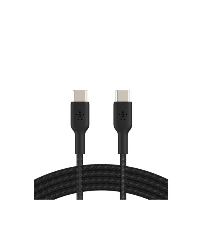 Buy Belkin 1M Braided USB-C to USB-C Charge/Sync Cable in Black CAB004BT1MBK