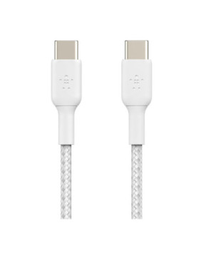 Buy Belkin 1M Braided USB-C to USB-C Charge/Sync Cable in White CAB004BT1MWH