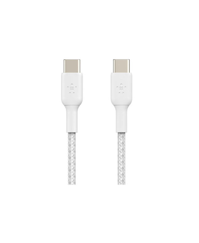 Buy Belkin 1M Braided USB-C to USB-C Charge/Sync Cable in White CAB004BT1MWH