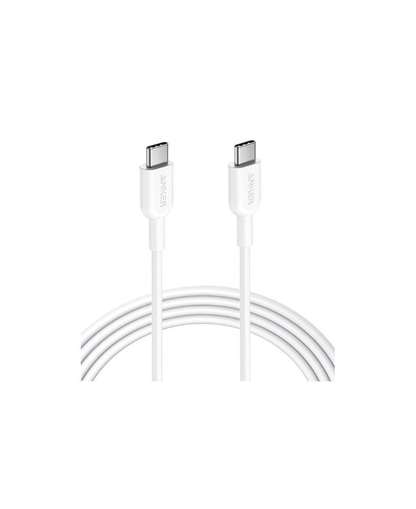 Buy HP Anker PowerLine Select+ 1.8m USB-C to USB-C 2.0 Cable in White A8033T21 for Apple MacBook, OnePlus 2