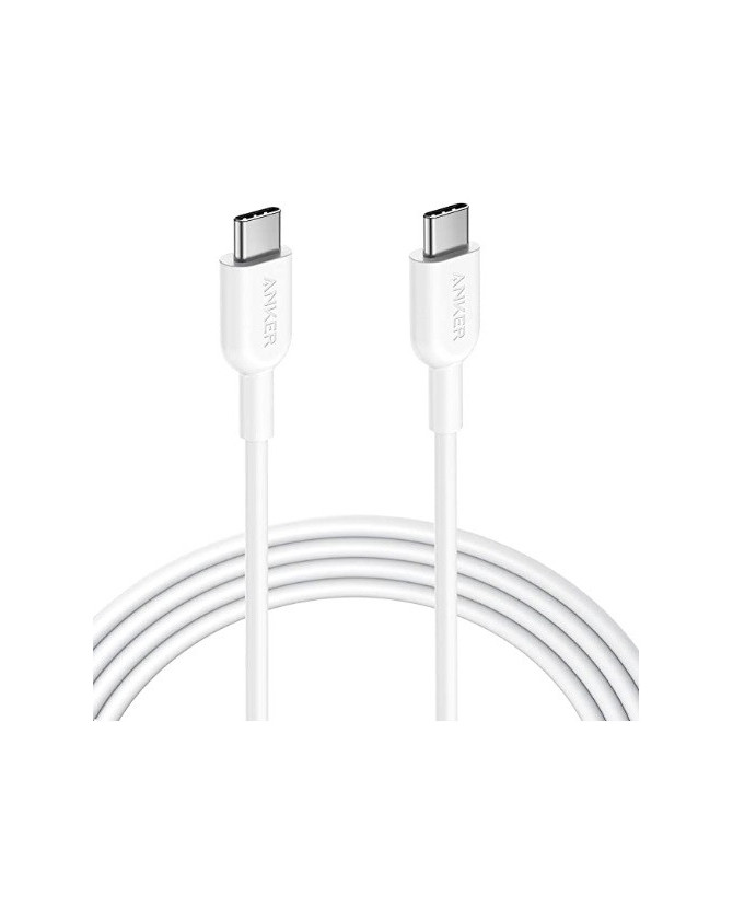 Buy HP Anker PowerLine Select+ 1.8m USB-C to USB-C 2.0 Cable in White A8033T21 for Apple MacBook, OnePlus 2