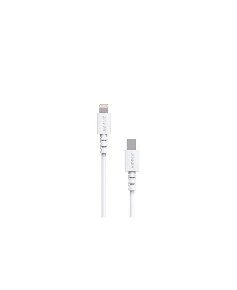 Buy Anker Powerline 0.9m USB-C with Lightning Connector Cable in White A8612T21