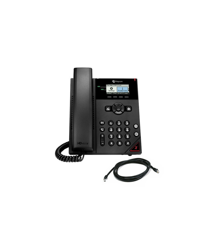 HP Poly/Polycom VVX 150 OBi Edition 2-Line Desktop Business IP Phone 2200-48812-025 / 911N3AA