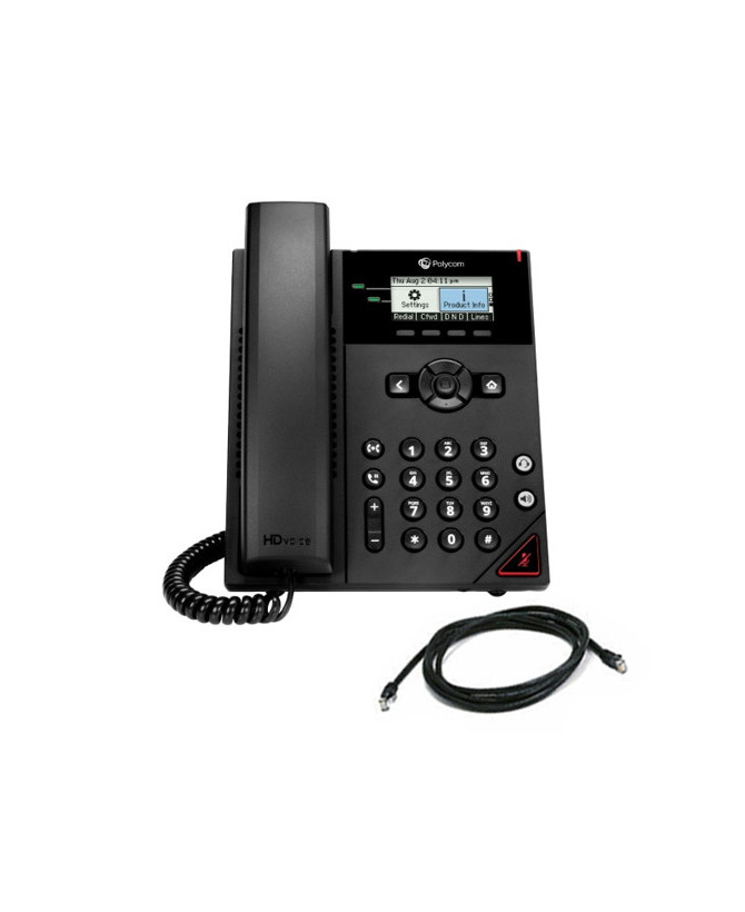 HP Poly/Polycom VVX 150 OBi Edition 2-Line Desktop Business IP Phone 2200-48812-025 / 911N3AA