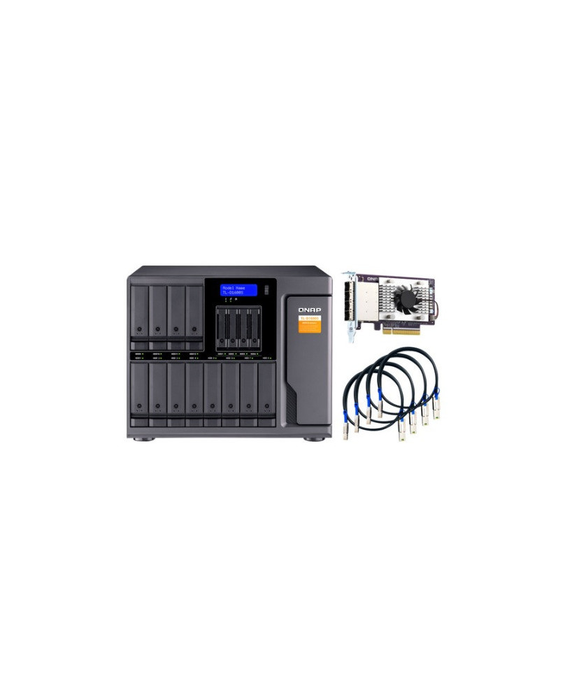 Buy Qnap 16 Bay Expansion Unit Sata JBOD with Qxp-1600Es Pcie Sata Host Card TL-D1600S