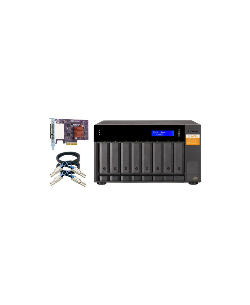 Buy Qnap 8 Bay Expansion Unit SATA Jbod with QXP-800eS-A1164 PCIe SATA Card TL-D800S