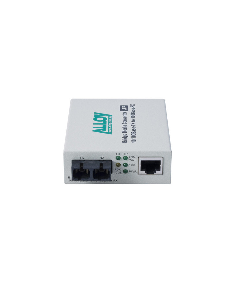 Alloy 10/100Base-TX to 100Base-FX Multimode Fibre ST Converter with LFP FCR200ST