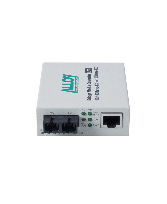 Alloy 10/100Base-TX to 100Base-FX Multimode Fibre ST Converter with LFP FCR200ST