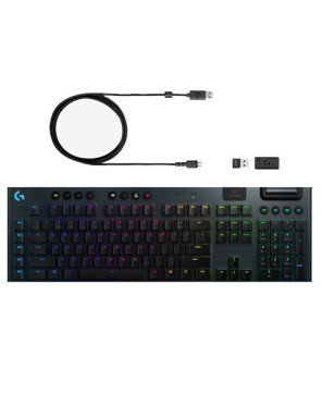 Logitech G915 TKL LIGHTSPEED Wireless RGB Mechanical Gaming Keyboard Linear in Black 920-009512