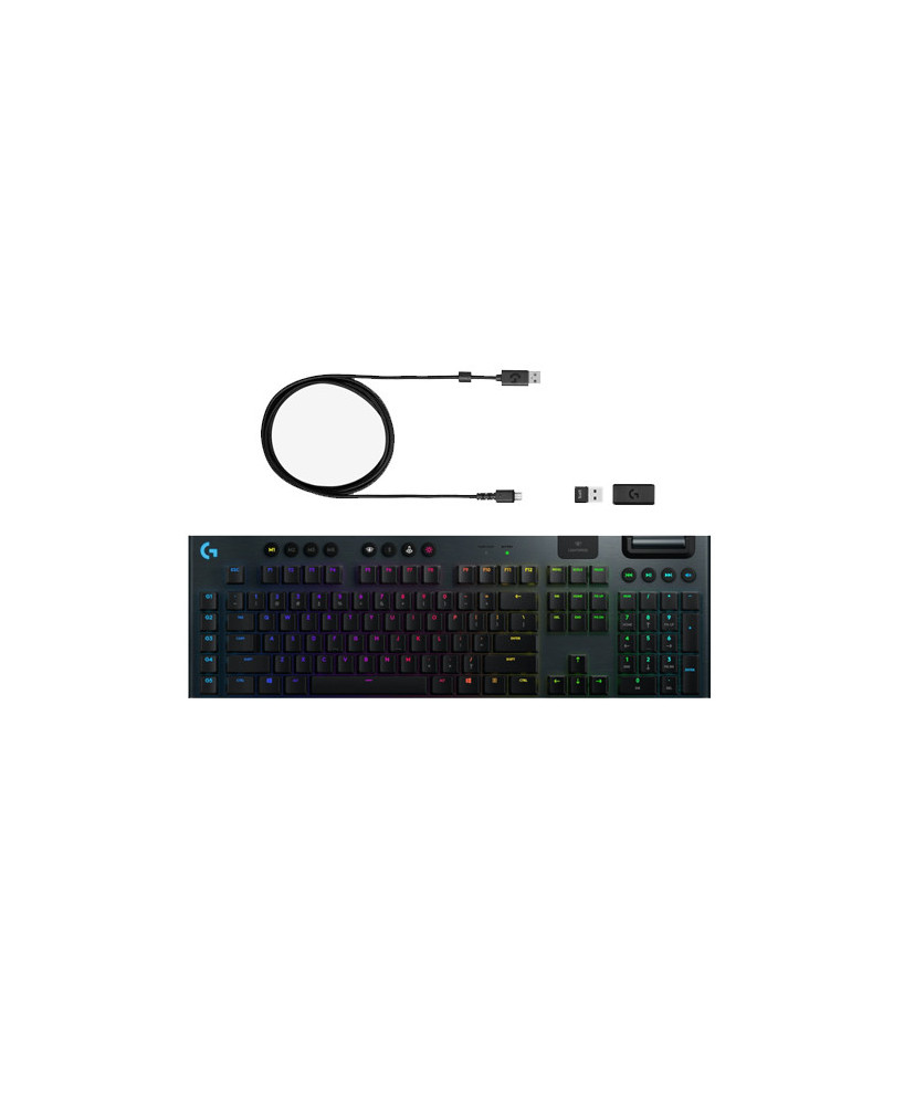 Logitech G915 TKL LIGHTSPEED Wireless RGB Mechanical Gaming Keyboard Linear in Black 920-009512