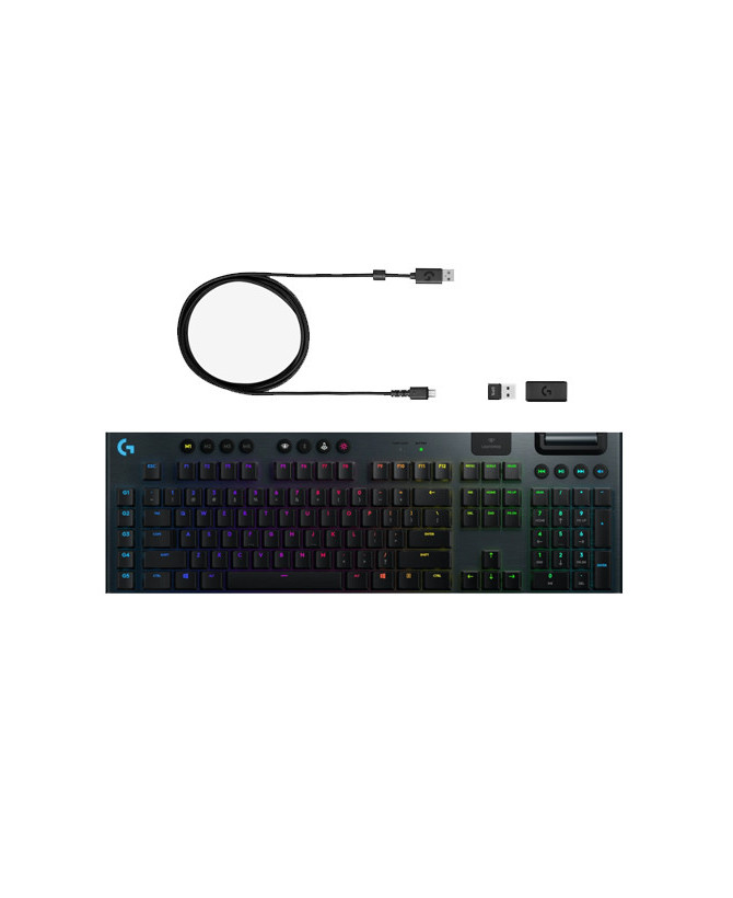 Logitech G915 TKL LIGHTSPEED Wireless RGB Mechanical Gaming Keyboard Linear in Black 920-009512