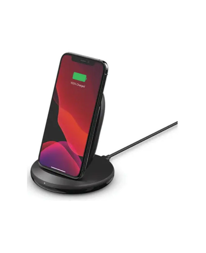 Buy Belkin BoostCharge 15W QI Wireless Charging Stand with AC Power Adapter & USB-A to USB-C Cable WIB002AUBK