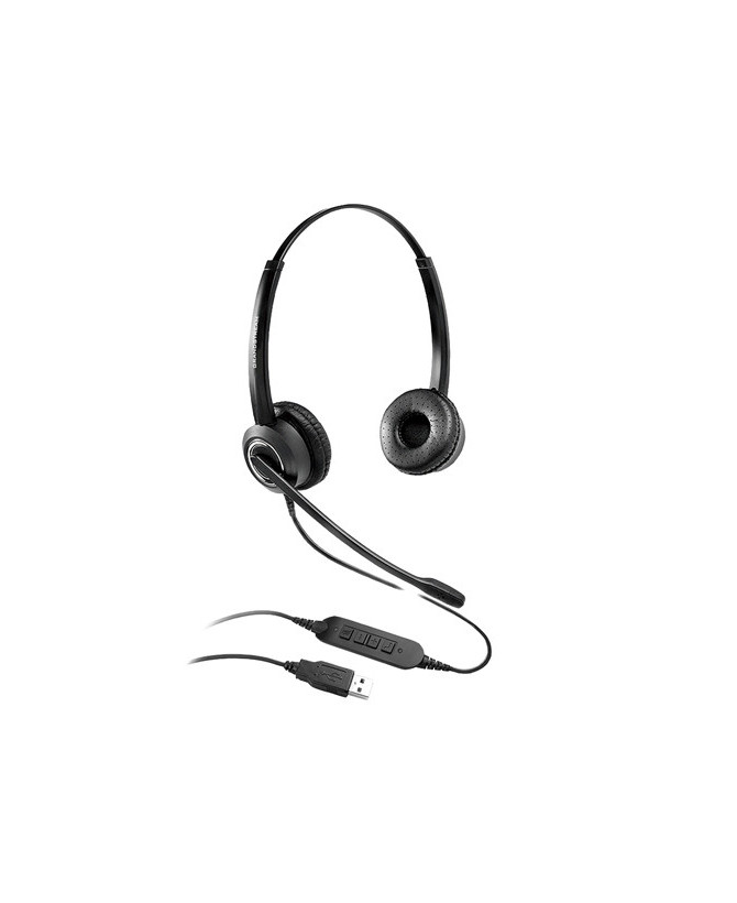 Buy Grandstream HD USB-A Corded VoIP Stereo Headset with Noise Canceling Mic GUV3000