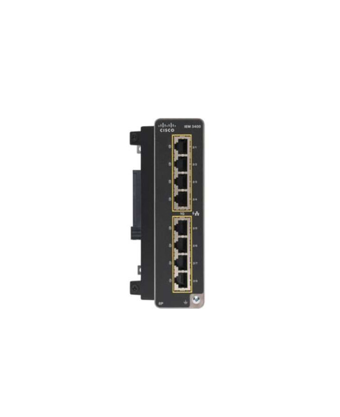 Buy Cisco Catalyst IE3400 8 Gigabit Ethernet Copper PoE/PoE+ Expansion Module IEM-3400-8P=