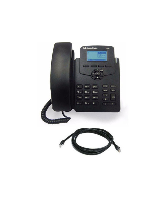 Buy Audiocodes 405HD 10/100 PoE 2-Line VoIP Phone in Black IP405E