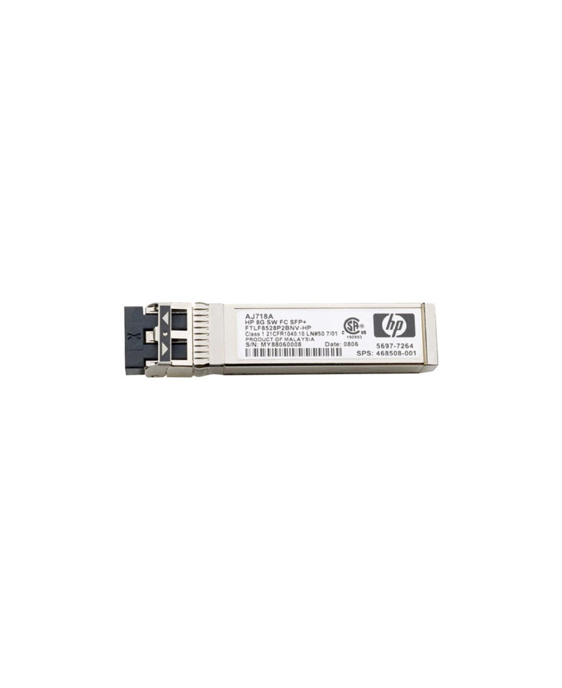 Buy HP 8gb Short Wave Fibre Channel SW SFP+ Transceiver Module AJ718A 