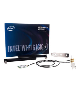 Buy Intel Dual Band Wireless-AX WiFi 6 Desktop Kit BT M.2 E 2230 with 2x Antenna and Bracket AX200.NGWG.DTK