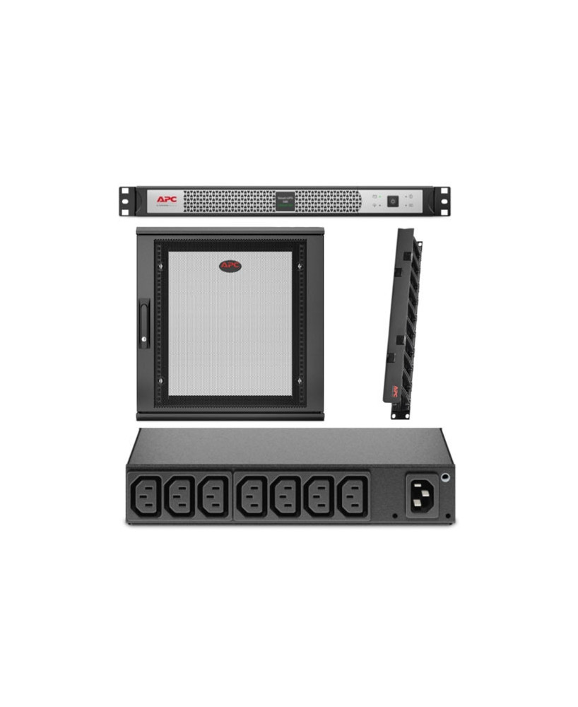 Buy Bundle APC Smart-UPS C Lithium Ion SmartConnect SCL500RMI1UC + APC Netshelter WX 12U Enclosure + APC Horizontal Cable Management + APC Rack PDU NET12US-L500