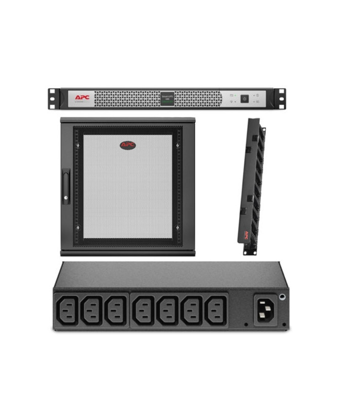 Buy Bundle APC Smart-UPS C Lithium Ion SmartConnect SCL500RMI1UC + APC Netshelter WX 12U Enclosure + APC Horizontal Cable Management + APC Rack PDU NET12US-L500