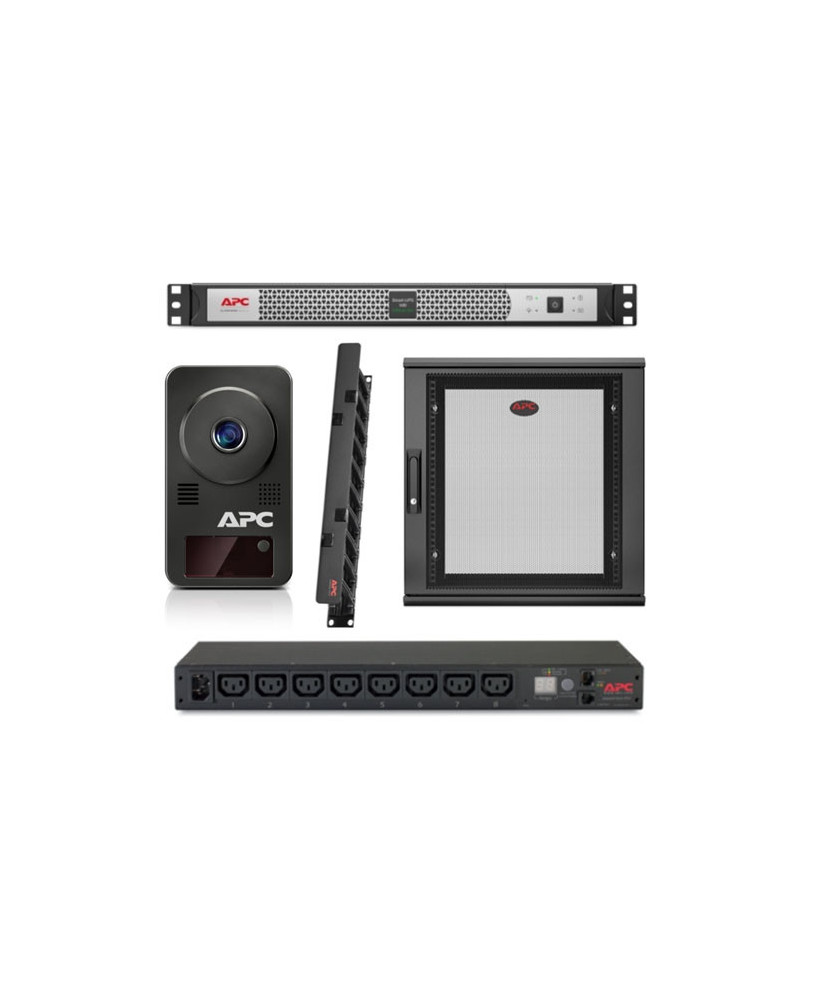 Buy Bundle APC Smart-UPS C Lithium Ion Short Depth 500VA SCL500RMI1UNC + APC Netshelter WX 12U Enclosure + APC Horizontal Cable Management + APC Netbotz Camerapod + APC Rack PDU NET12US-L500-N