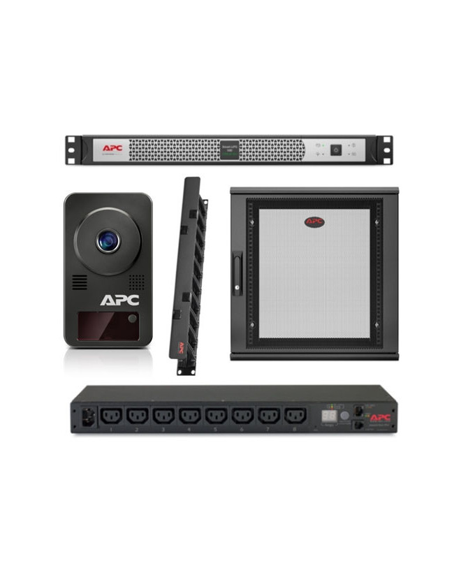 Buy Bundle APC Smart-UPS C Lithium Ion Short Depth 500VA SCL500RMI1UNC + APC Netshelter WX 12U Enclosure + APC Horizontal Cable Management + APC Netbotz Camerapod + APC Rack PDU NET12US-L500-N