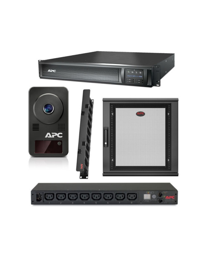 Buy Bundle APC Smart-UPS X 1500 Rack/Tower LCD SMX1500RMI2UNC + APC Netshelter WX 12U Enclosure + APC Horizontal Cable Management + APC Netbotz Camerapod + APC Rack PDU NET12US-S1500-N