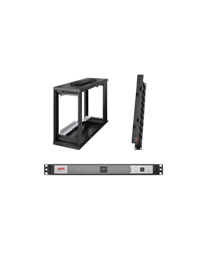 Buy Bundle APC Smart-UPS C Lithium ION 500VA UPS SCL500RMI1UC + APC Netshelter WX 6U Enclosure + APC Horizontal Cable Management NET6U-L500