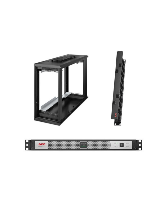 Buy Bundle APC Smart-UPS C Lithium ION 500VA UPS SCL500RMI1UC + APC Netshelter WX 6U Enclosure + APC Horizontal Cable Management NET6U-L500