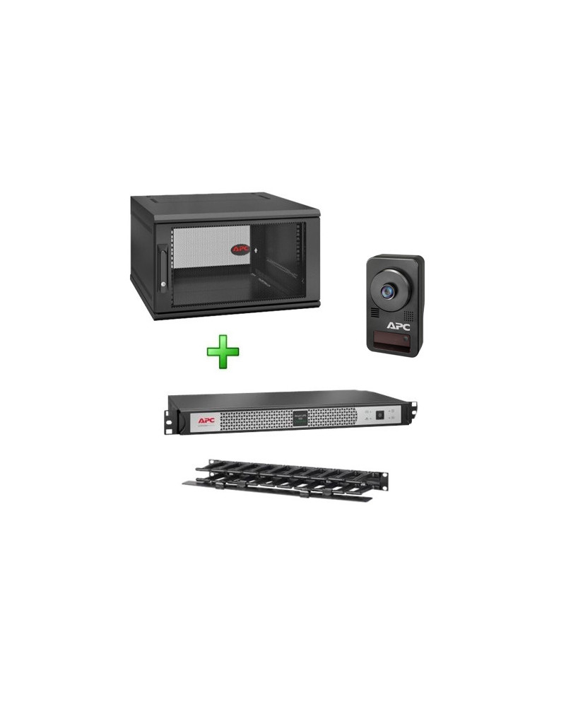 Buy Bundle APC Smart-UPS C Lithium ION 500VA UPS SCL500RMI1UNC + APC Netshelter WX 6U 600MM Enclosure + APC Horizontal Cable Management + APC Netbotz Camerapod NET6US-L500-N