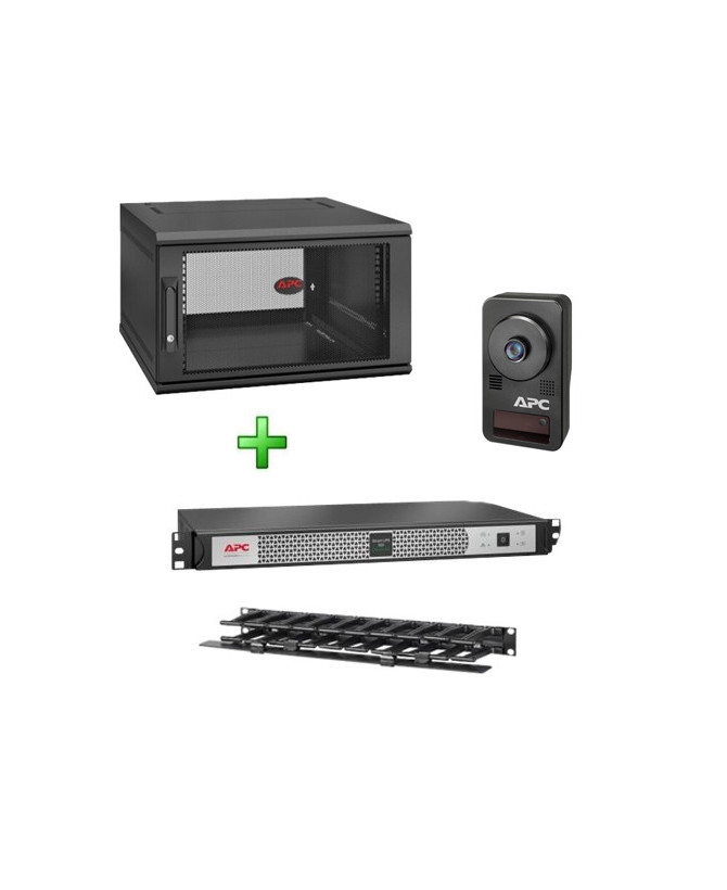 Buy Bundle APC Smart-UPS C Lithium ION 500VA UPS SCL500RMI1UNC + APC Netshelter WX 6U 600MM Enclosure + APC Horizontal Cable Management + APC Netbotz Camerapod NET6US-L500-N