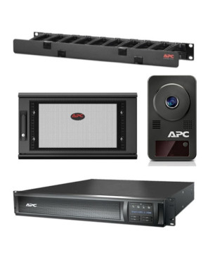 Buy Bundle APC Smart-UPS 1500VA UPS SMX1500RMI2UNC + APC Netshelter WX 6U Enclosure + APC Horizontal Cable Management + APC Netbotz Camerapod NET6US-S1500-N