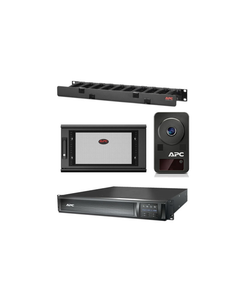 Buy Bundle APC Smart-UPS 1500VA UPS SMX1500RMI2UNC + APC Netshelter WX 6U Enclosure + APC Horizontal Cable Management + APC Netbotz Camerapod NET6US-S1500-N