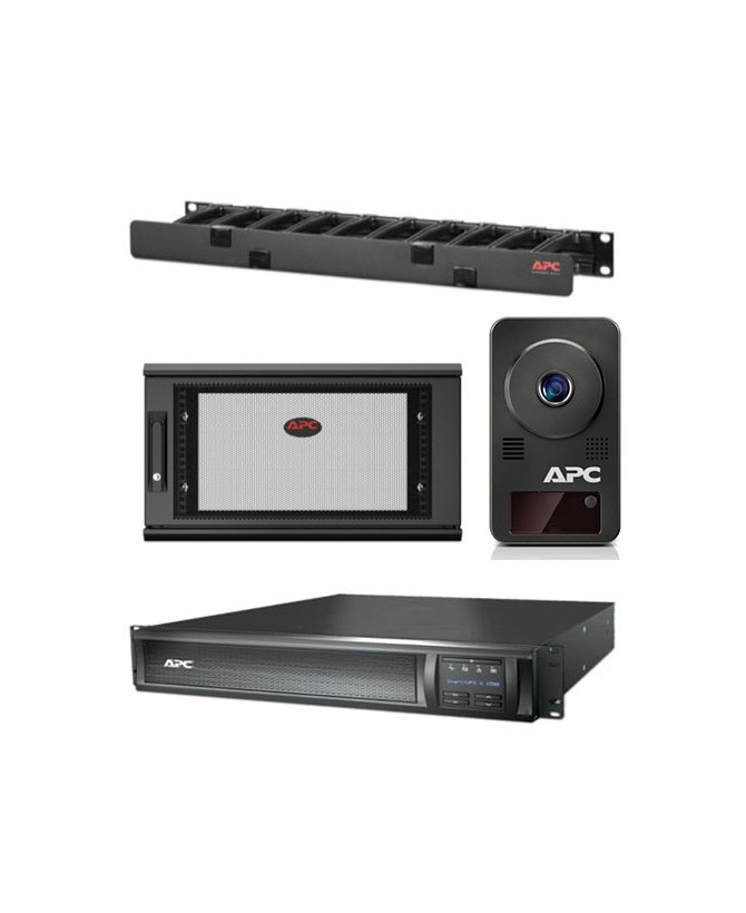 Buy Bundle APC Smart-UPS 1500VA UPS SMX1500RMI2UNC + APC Netshelter WX 6U Enclosure + APC Horizontal Cable Management + APC Netbotz Camerapod NET6US-S1500-N