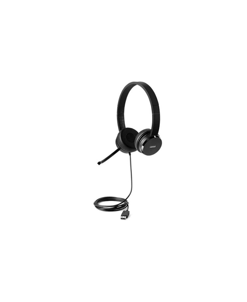 Buy Lenovo 100 Stereo USB On Ear Headset 4XD0X88524