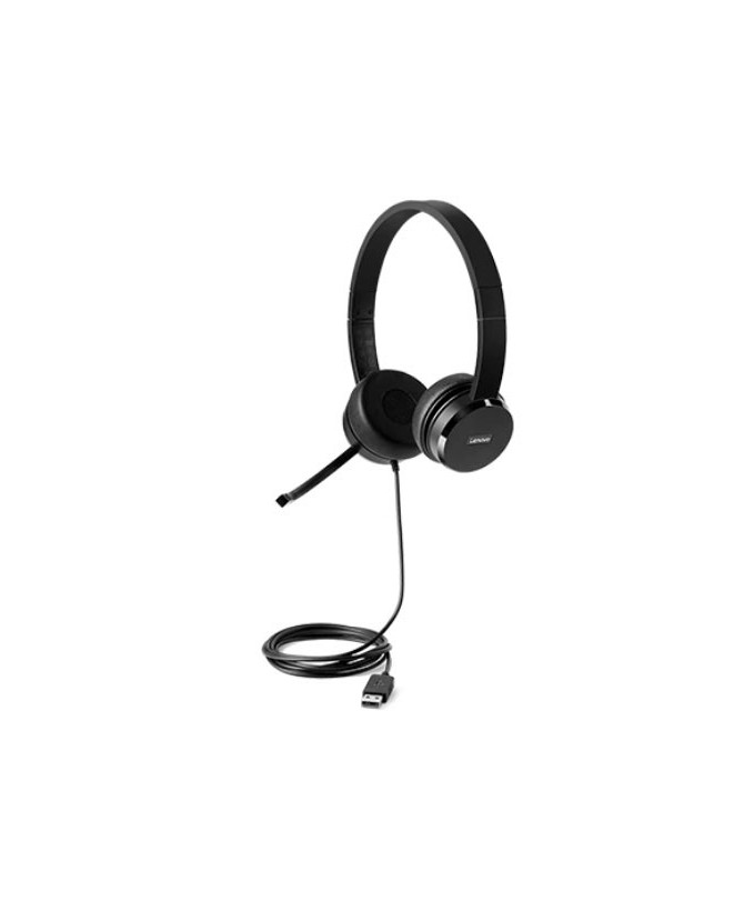 Buy Lenovo 100 Stereo USB On Ear Headset 4XD0X88524