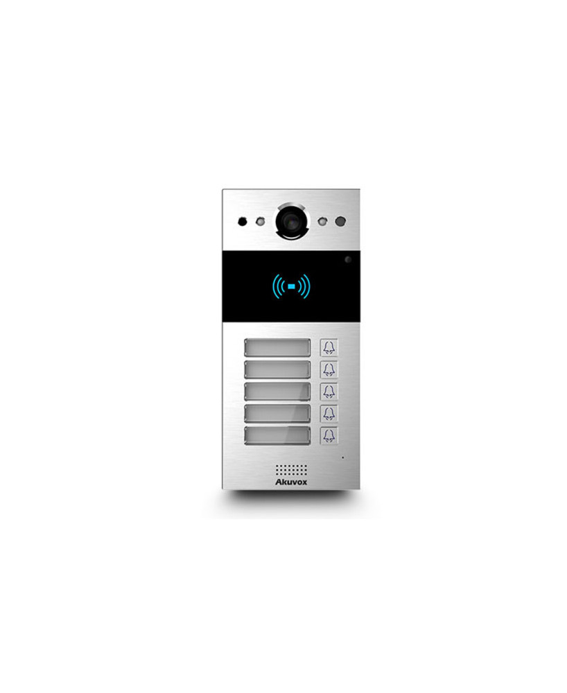 Akuvox SIP Surface Mount Video Intercom with 5 Buttons and RF Card Reader R20B X5