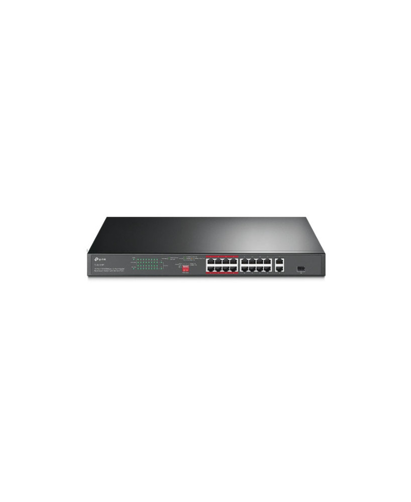 Buy TP-Link TL-SL1218P 16-Port 10/100 Mbps + 2-Port Gigabit Rackmount Switch with 16-Port PoE+