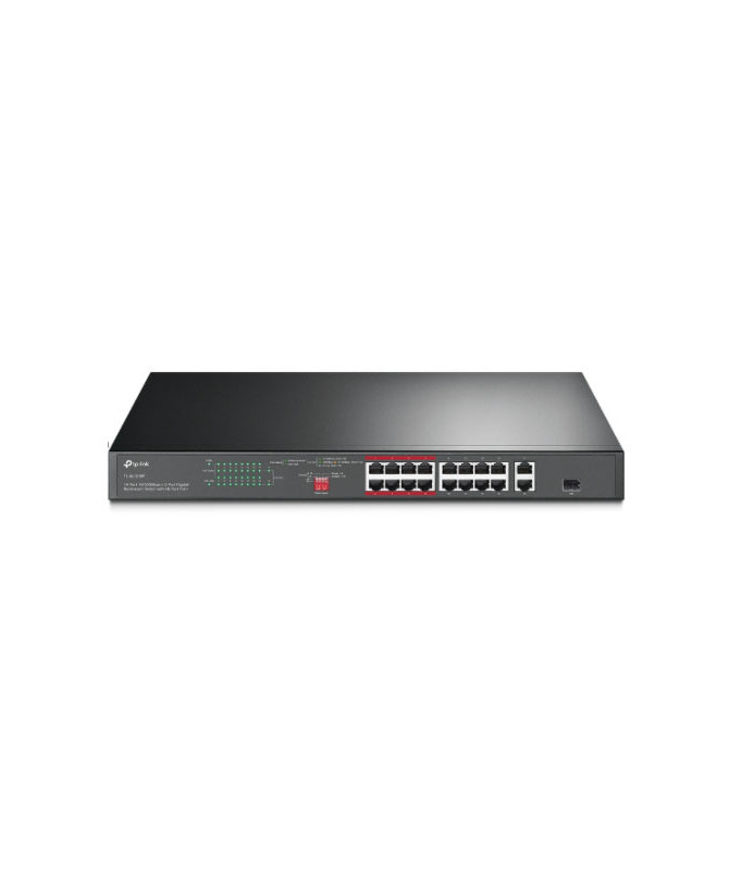 Buy TP-Link TL-SL1218P 16-Port 10/100 Mbps + 2-Port Gigabit Rackmount Switch with 16-Port PoE+