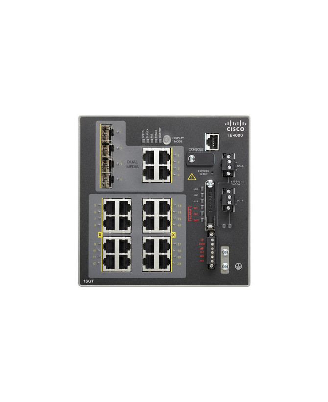 Buy Cisco (IE-4000-16GT4G-E) Industrial Ethernet 4000 20-ports Switch With Cisco IOS LAN Base Software