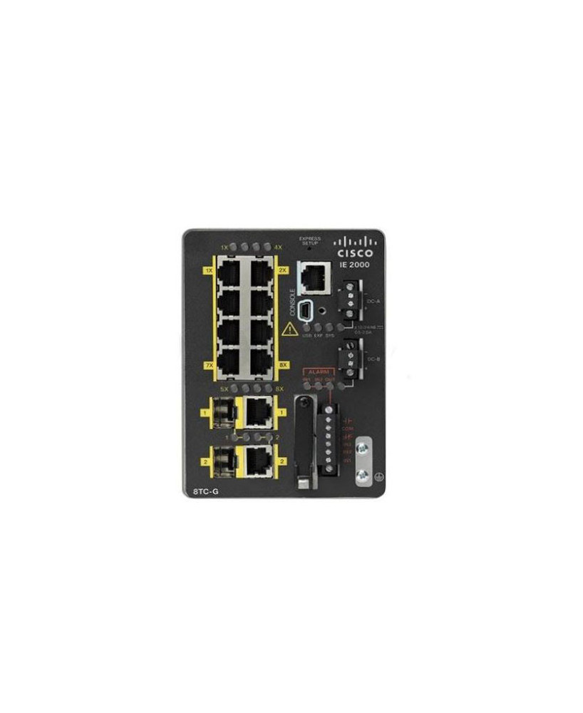 Buy Cisco Industrial Ethernet 2000 Series Switch with 10 Ports, IE 8 10/100 2 T/SFP Base IE-2000-8TC-G-B