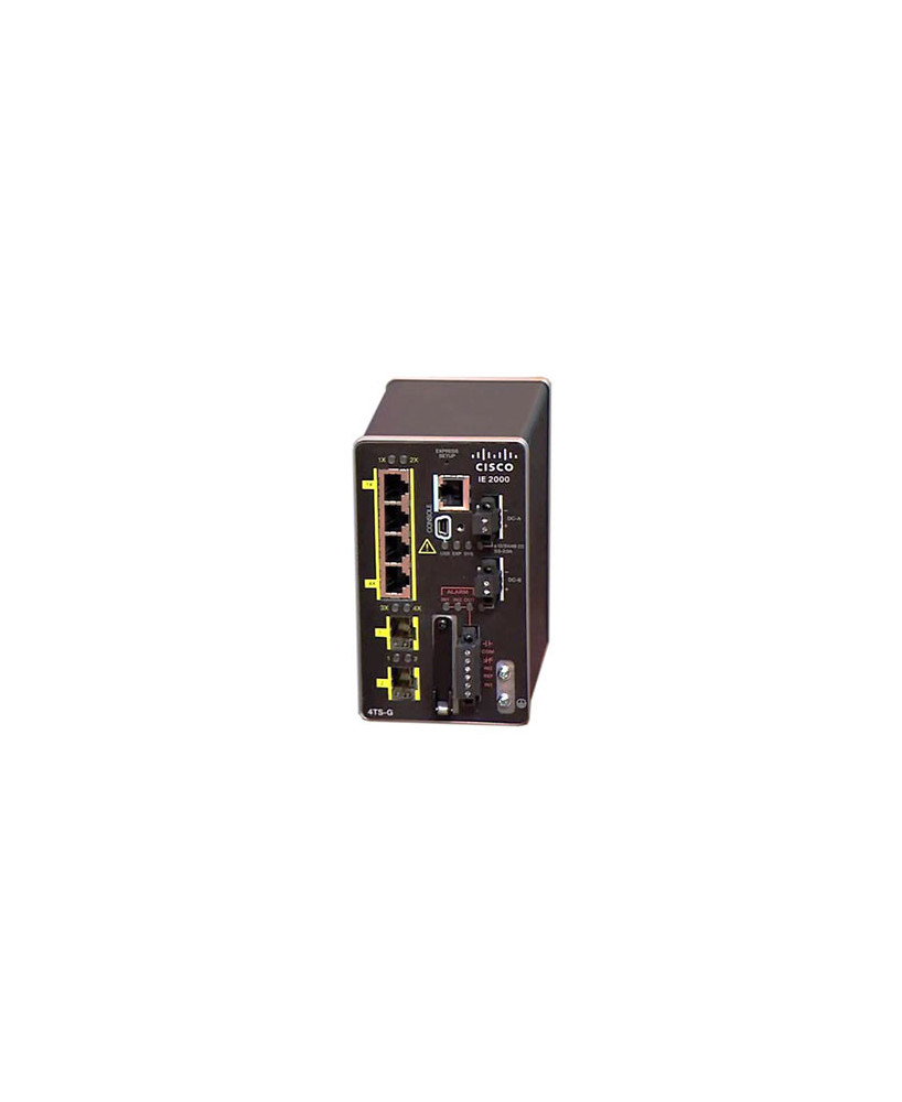 Buy Cisco Industrial Ethernet IE-2000-4T-G-L 2000 Series Switch with IE 4 10/100 and 2 Gig Ports, Lite