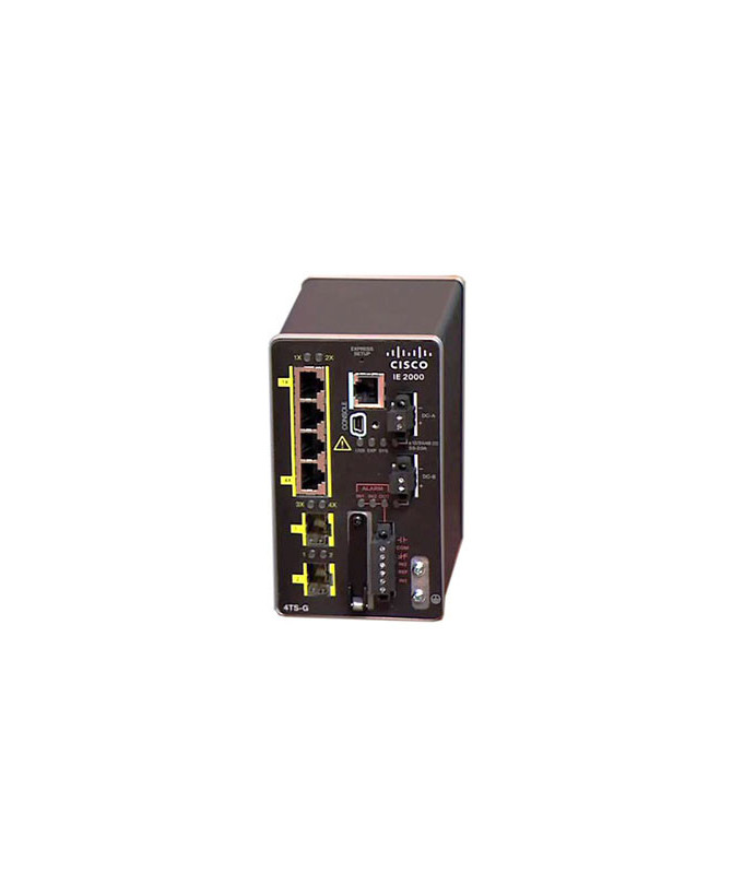 Buy Cisco Industrial Ethernet IE-2000-4T-G-L 2000 Series Switch with IE 4 10/100 and 2 Gig Ports, Lite