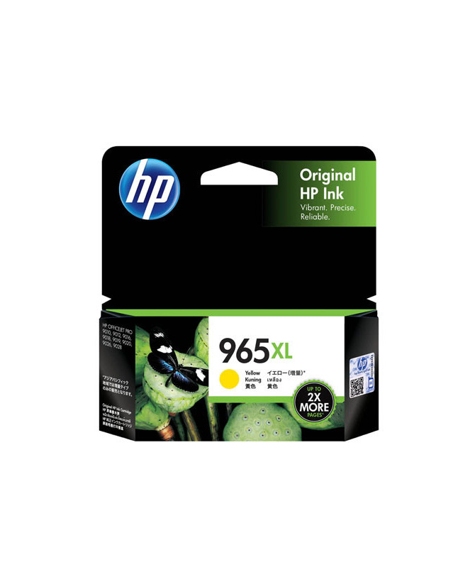 Buy HP 965XL 1.6K Pages High Yield Yellow Original Ink Cartridge 3JA83AA for Officejet Pro 9010, 9012, 9013