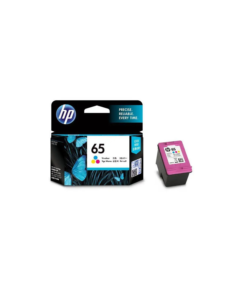 Buy HP 65 Tri-color Original Ink Cartridge N9K01AA for AMP 100/120/125, DeskJet 2600/3700 and Envy 5000 Series Printers