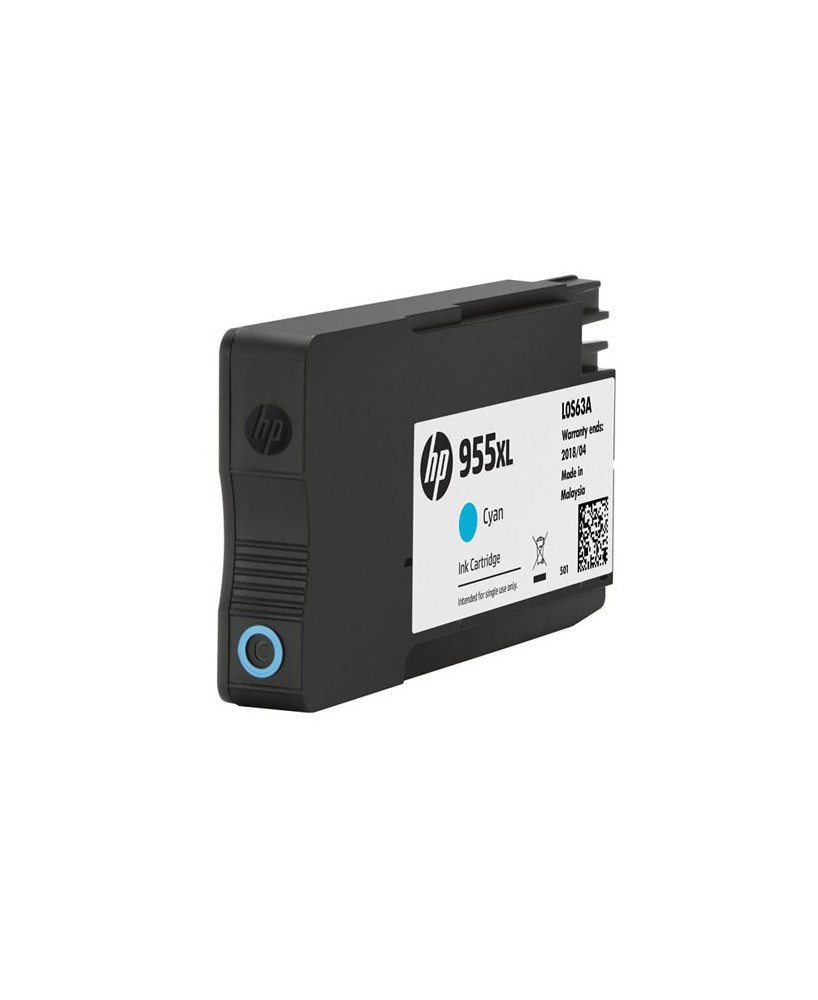 Buy HP 955XL High Yield Cyan Original Ink Cartridge L0S63AA for Officejet 8702, Officejet Pro 7720, 7730 Wide Format Printers